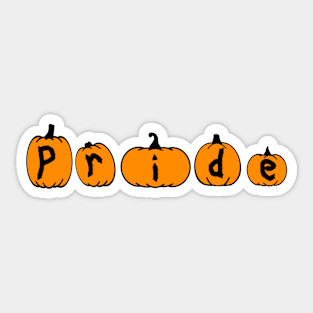 "Pride" Pumpkins Sticker